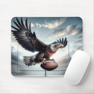 Weißkopfseeadler erzielt einen Touchdown Mousepad