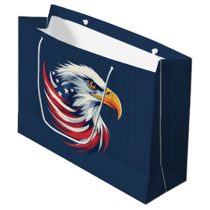 Weißkopfseeadler-Geschenk für ihn – USA patriotisc Große Geschenktüte
