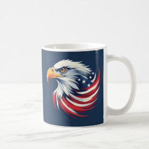 Weißkopfseeadler-Geschenk für ihn – USA patriotisc Kaffeetasse