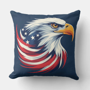 Weißkopfseeadler-Geschenk für ihn – USA patriotisc Kissen