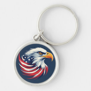 Weißkopfseeadler-Geschenk für ihn – USA patriotisc Schlüsselanhänger