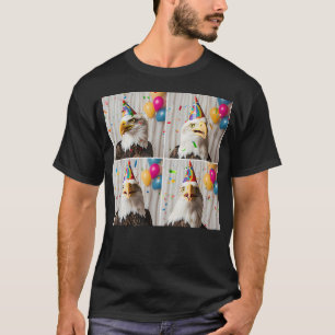 Weißkopfseeadler Gesicht Glücklicher Greifvogelpor T-Shirt