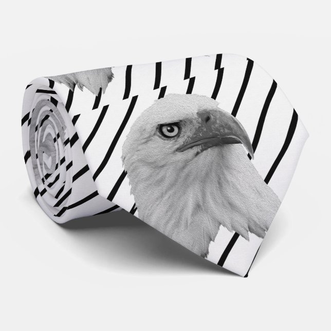 Weißkopfseeadler-Gesicht Ölfarbe, Krawatte (Gerollt)