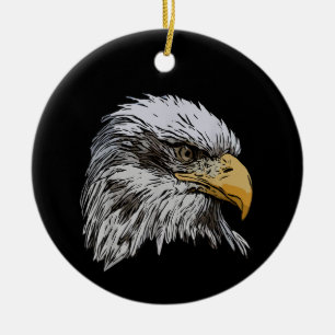 Weißkopfseeadler Grafik Amerikanisches Nationales  Keramik Ornament