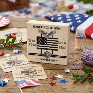 Weißkopfseeadler Halbquincentennial 1776-2026 USA Gummistempel