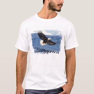 Weißkopfseeadler, Haliaeetus leuccocephalus, im T-Shirt