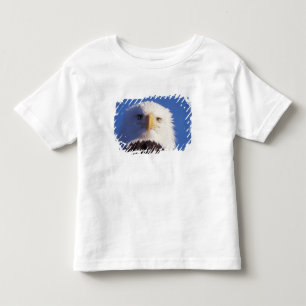 Weißkopfseeadler, Haliaeetus leucocephalus, Kopfau Kleinkind T-shirt