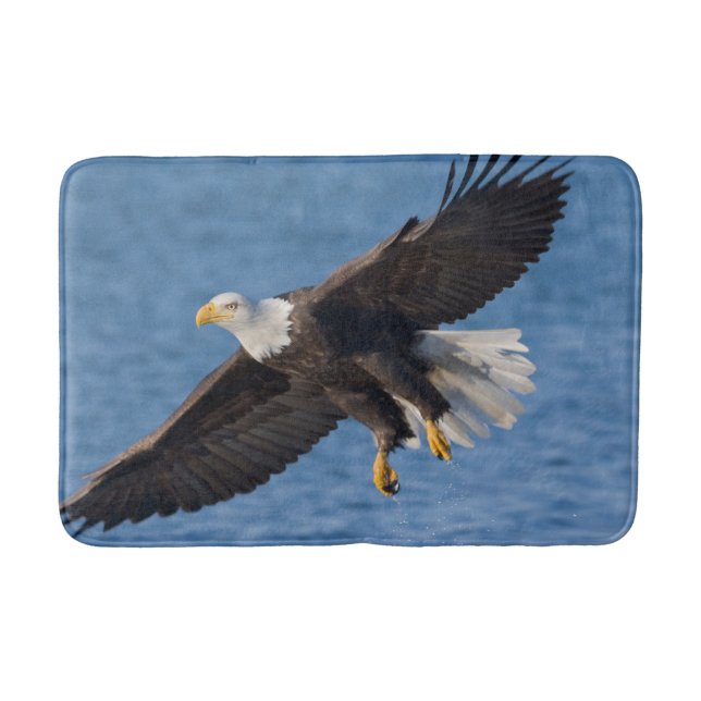 Weißkopfseeadler im Flug Badematte (Vorderseite)