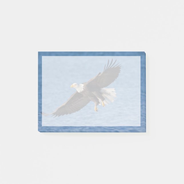 Weißkopfseeadler im Flug Post-it Klebezettel (Vorderseite)