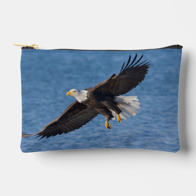 Weißkopfseeadler im Flug Zubehörtasche (Vorderseite)