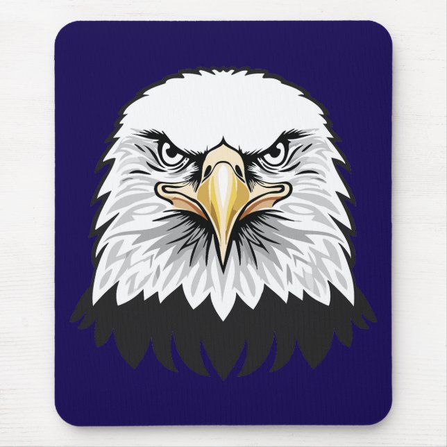 Weißkopfseeadler Kopf Mousepad (Vorne)
