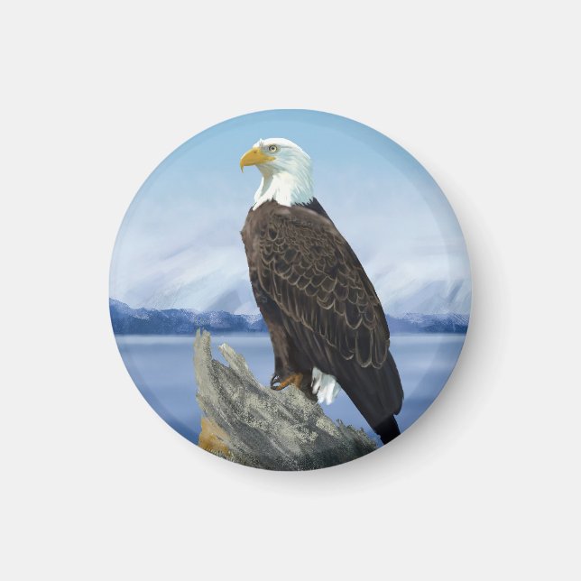 Weißkopfseeadler-Magnet Magnet (Vorne)
