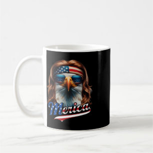 Weißkopfseeadler Merica 4. Juli Adler-Mullet Lusti Kaffeetasse