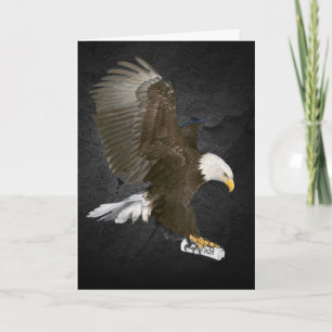 Weißkopfseeadler mit Abschlussdiplom 2026 Karte