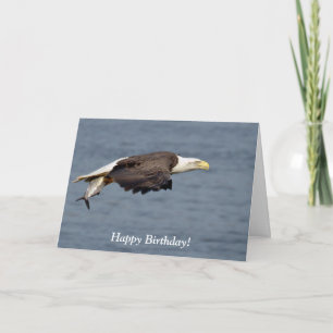 Weißkopfseeadler mit einem Fisch Karte