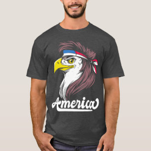 Weißkopfseeadler mit einer Mullet-Frisur Lustiges T-Shirt