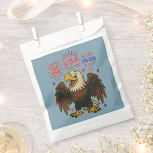 Weißkopfseeadler mit Feuerwerk – USA 250 Jahre 177 Geschenktütchen