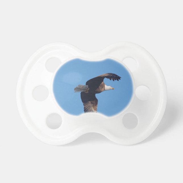 Weißkopfseeadler mit Fischen Schnuller (Vorne)