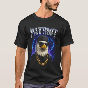 Weißkopfseeadler Patriot Gangster - Lustig Seltsam T-Shirt