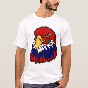 Weißkopfseeadler-patriotischer Amerikaner T-Shirt