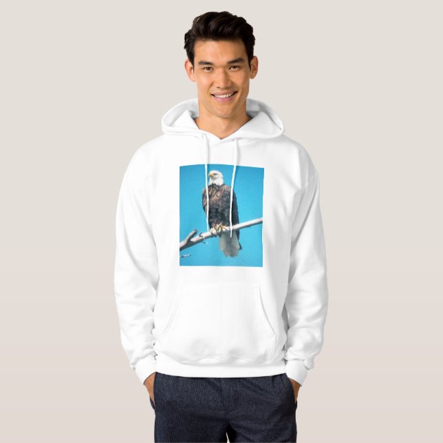 Weißkopfseeadler Pullover Hoodie (Vorne ganz)