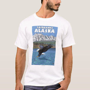 Weißkopfseeadler-Tauchen - Fairbanks, Alaska T-Shirt