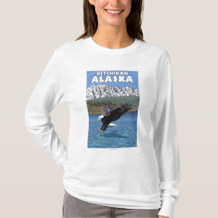 Weißkopfseeadler-Tauchen - Ketchikan, Alaska T-Shirt