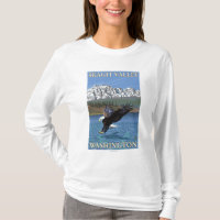 Weißkopfseeadler-Tauchen - Skagit Tal, Washington