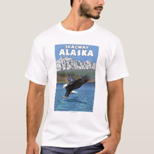 Weißkopfseeadler-Tauchen - Skagway, Alaska T-Shirt