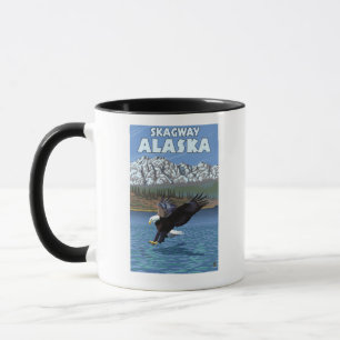 Weißkopfseeadler-Tauchen - Skagway, Alaska Tasse