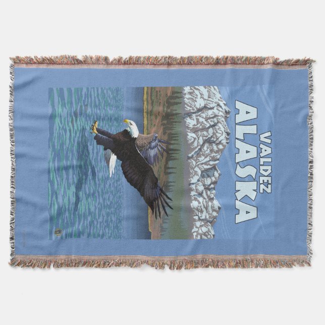 Weißkopfseeadler-Tauchen - Valdez, Alaska Decke (Vorderseite)