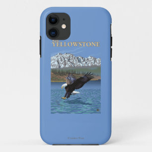Weißkopfseeadler-Tauchen - WestYellowstone, M.Ü. title_seo2