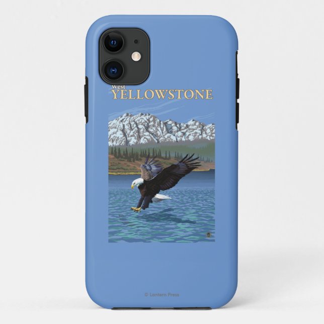 Weißkopfseeadler-Tauchen - WestYellowstone, M.Ü. Case-Mate iPhone Hülle (Rückseite)