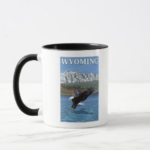 Weißkopfseeadler-Tauchen - Wyoming Tasse