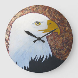 Weißkopfseeadler-Uhr Große Wanduhr
