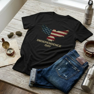 Weißkopfseeadler Unabhängigkeitstag Patriotisch T-Shirt