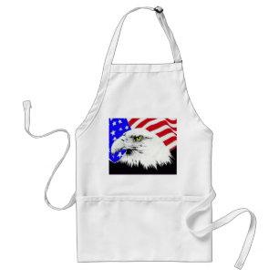Weißkopfseeadler und amerikanische Flagge Schürze