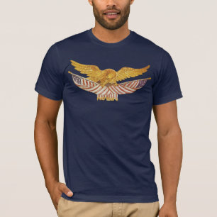 Weißkopfseeadler und amerikanische Flaggen T-Shirt