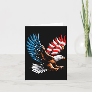 Weißkopfseeadler und patriotische amerikanische Fl Karte