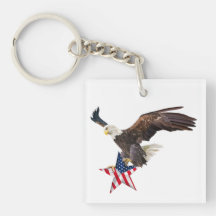 Weißkopfseeadler US-Flagge