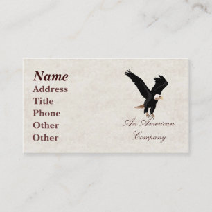 Weißkopfseeadler-Visitenkarte Visitenkarte