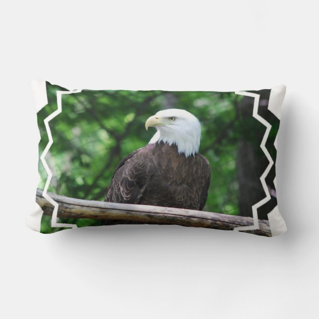 Weißkopfseeadler-Vogel-Kissen Lendenkissen (Vorderseite)