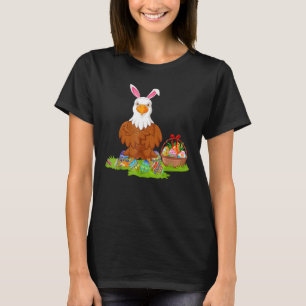 Weißkopfseeadler-Vogel-Ostern-Ei-Jagd-Hase-Weißkop T-Shirt