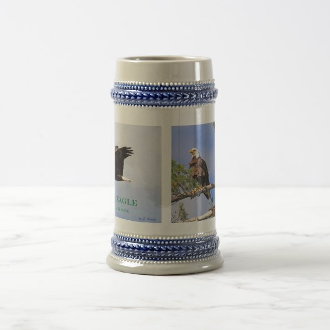 Weißkopfseeadler von Sebago Stein Bierglas (Mittel)