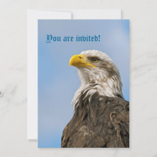 Weißkopfseeadler-Wildnis-Porträtkunst Einladung