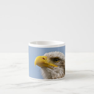 Weißkopfseeadler-Wildnis-Porträtkunst Espressotasse