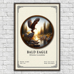 Weißkopfseeadler-Zoologie-Serie Poster