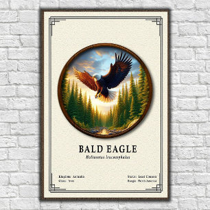 Weißkopfseeadler-Zoologie-Serie Poster