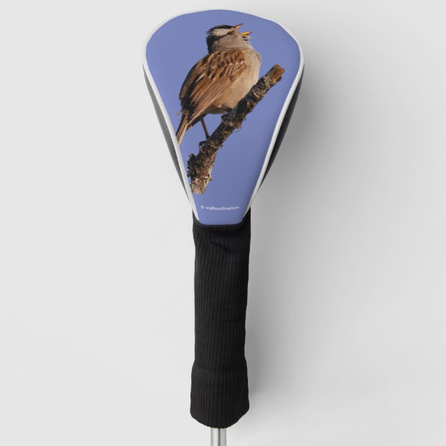 Weißkronenspangen an der Sonne Golf Headcover (Vorderseite)