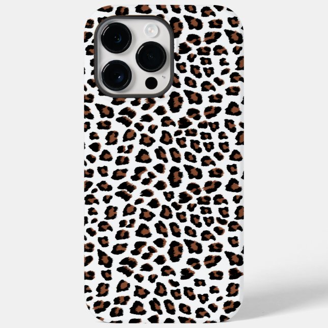 Weißleopard Case-Mate iPhone 14 Pro Max Hülle (Rückseite)